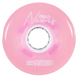 Ruedas Chaya Led Neon Pink 65mm (4-Pack)
