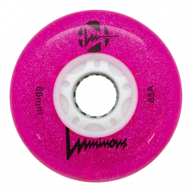 Ruedas Luminous Glitter Pink 80mm (4-Pack)