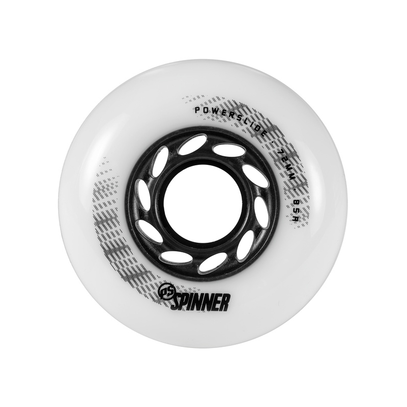 Ruedas Powerslide Spinner White/Black 72mm/88A (4 Pack)