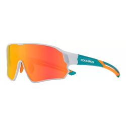 Lentes Rockbros Polarized For Kids White Turquoise