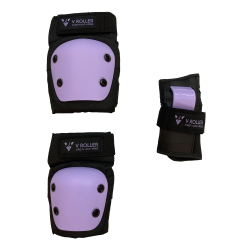 Tripack De Protecciones V Roller Black/Purple