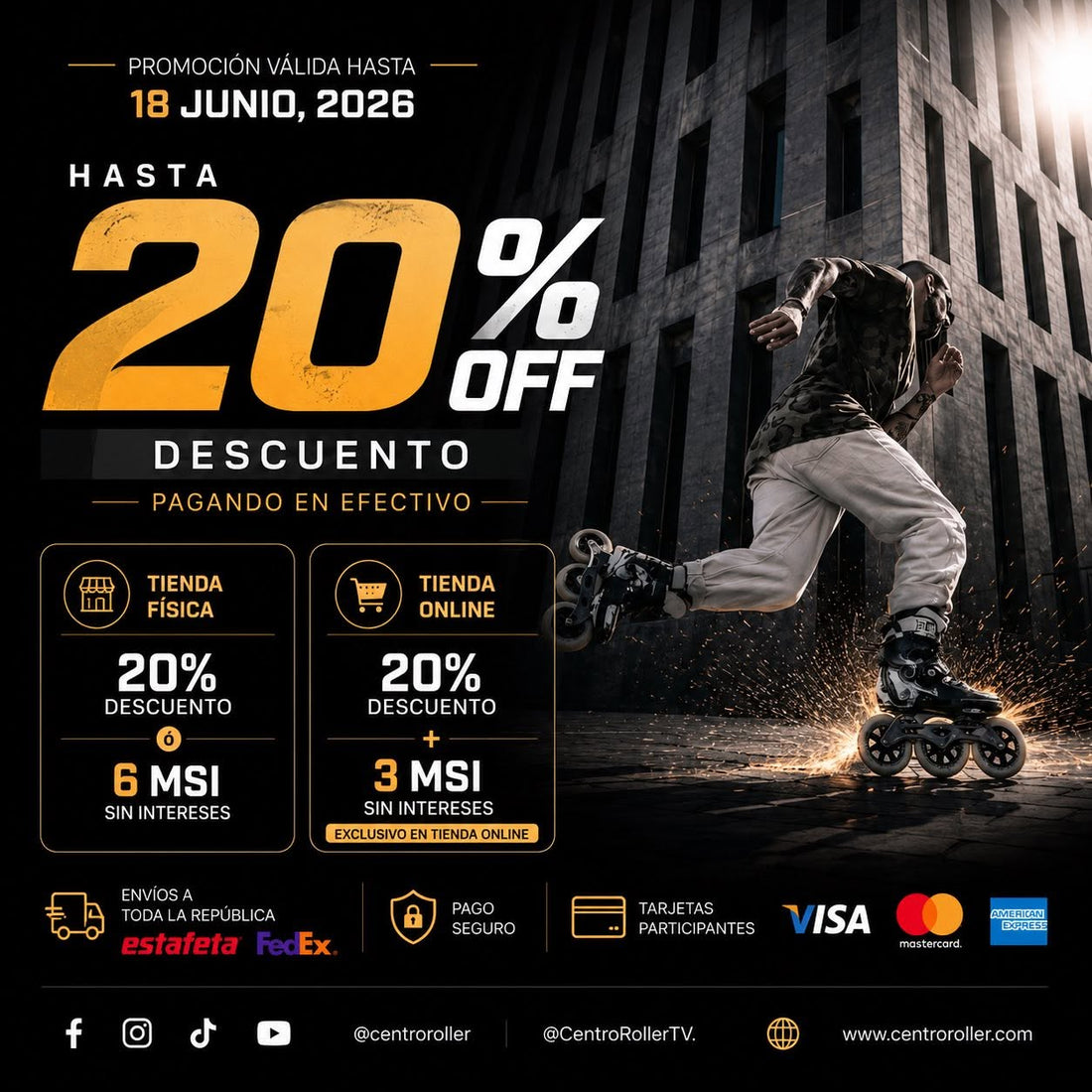 Hasta 20% de Descuento en Patines y Accesorios | Promoción Especial Centro Roller