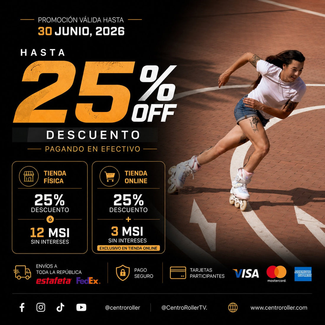 ¡Celebra el Día del Padre Rodando! Obtén 25% de Descuento en Patines en Línea y Quads