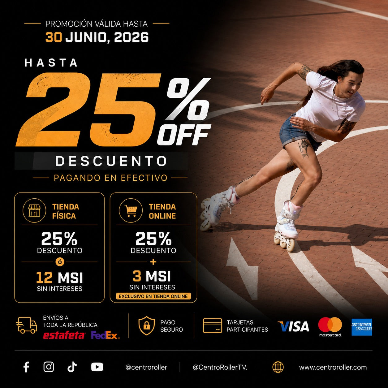 ¡Celebra el Día del Padre Rodando! Obtén 25% de Descuento en Patines en Línea y Quads