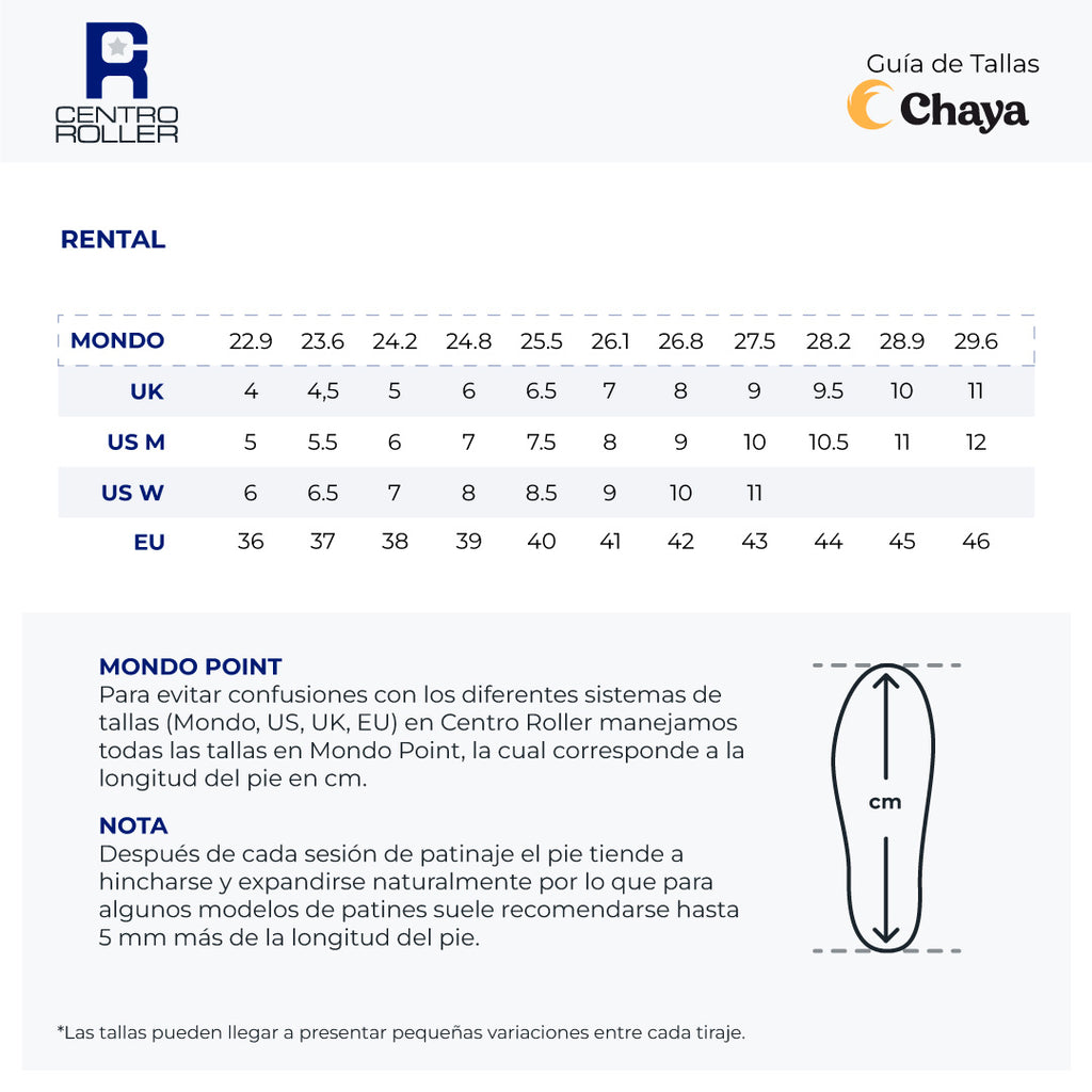 Patines Chaya Rental