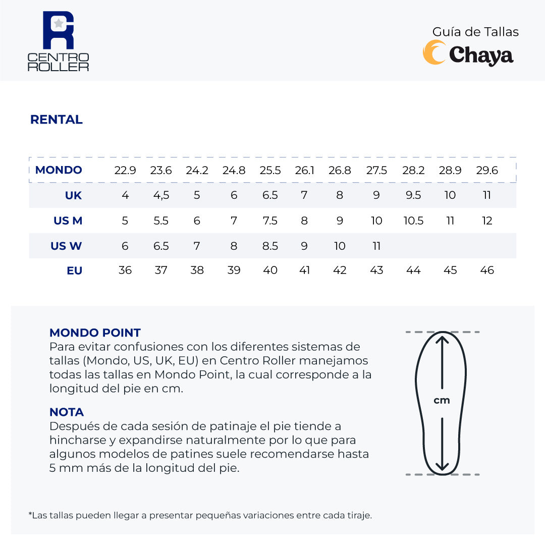Patines Chaya Rental