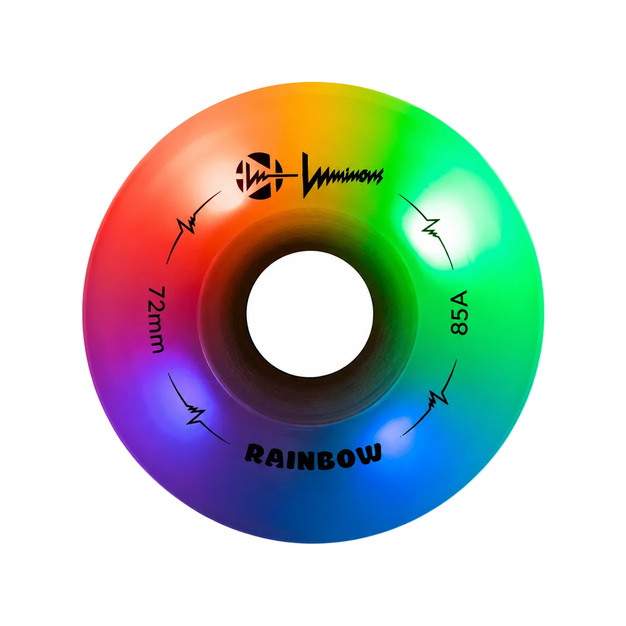 Ruedas Luminous Rainbow 72mm (4 pack)