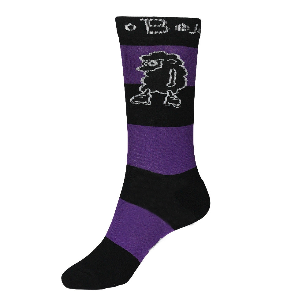 Calcetas oBeja Roller Stripes Black/Purple