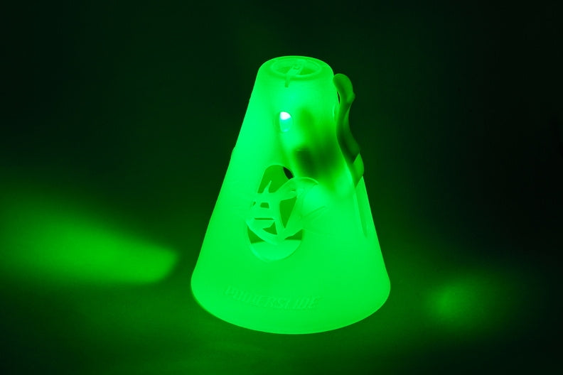 Conos Con Luz Led Powerslide Green (10-Pack)