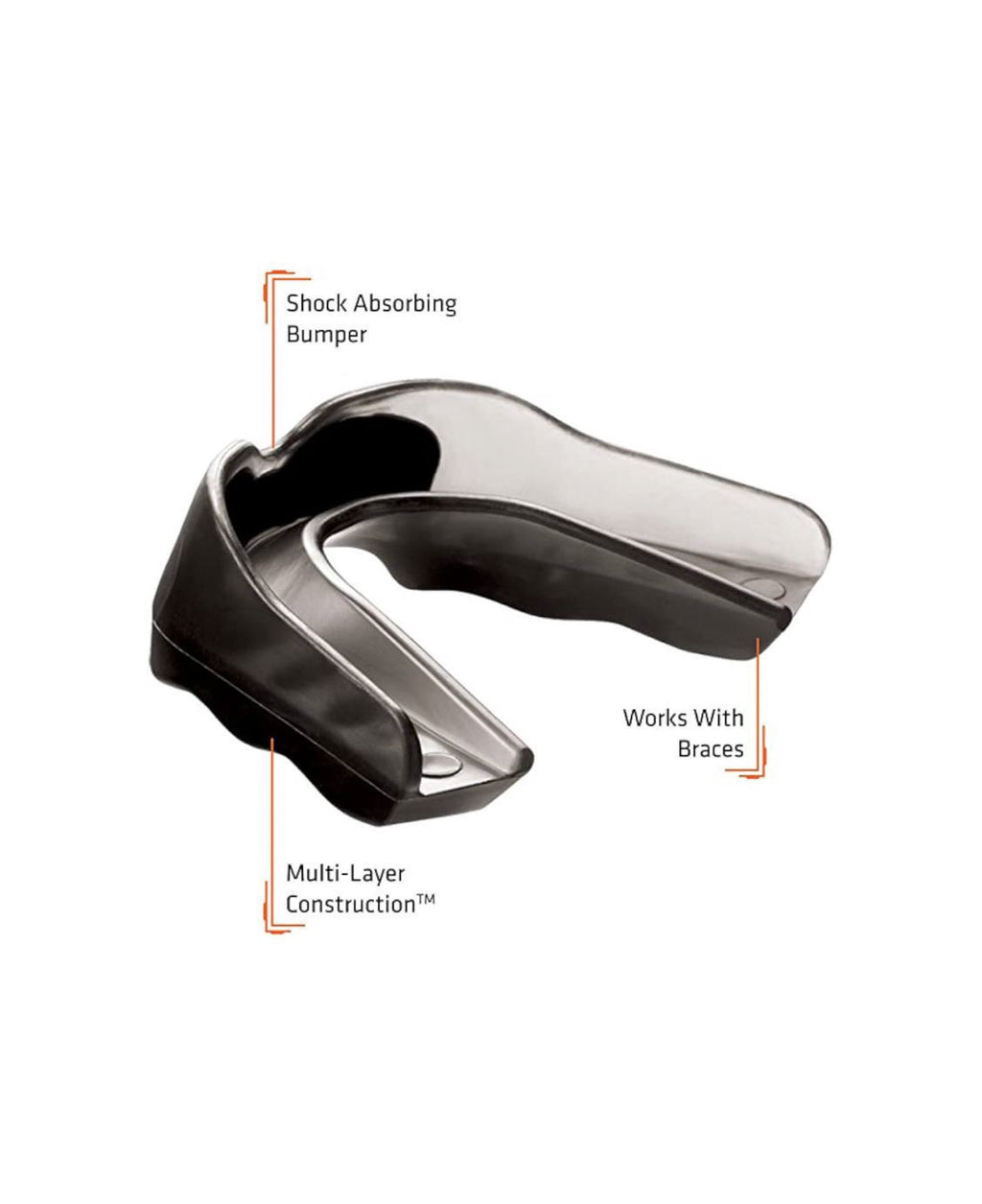 Protector Bucal ShockD Pro Strapped Color Negro