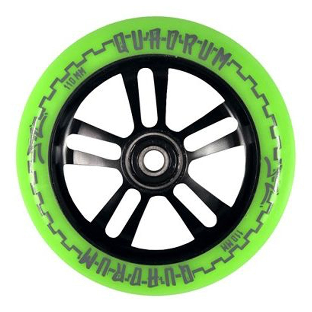 Rueda Para Scooter AO Quadrum Wheel Green/Black 110mm