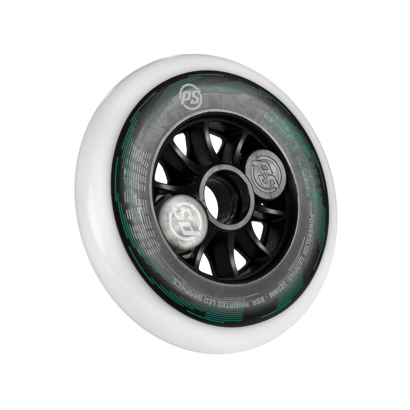 Rueda Powerslide Graphix White 125mm (Izquierdo)