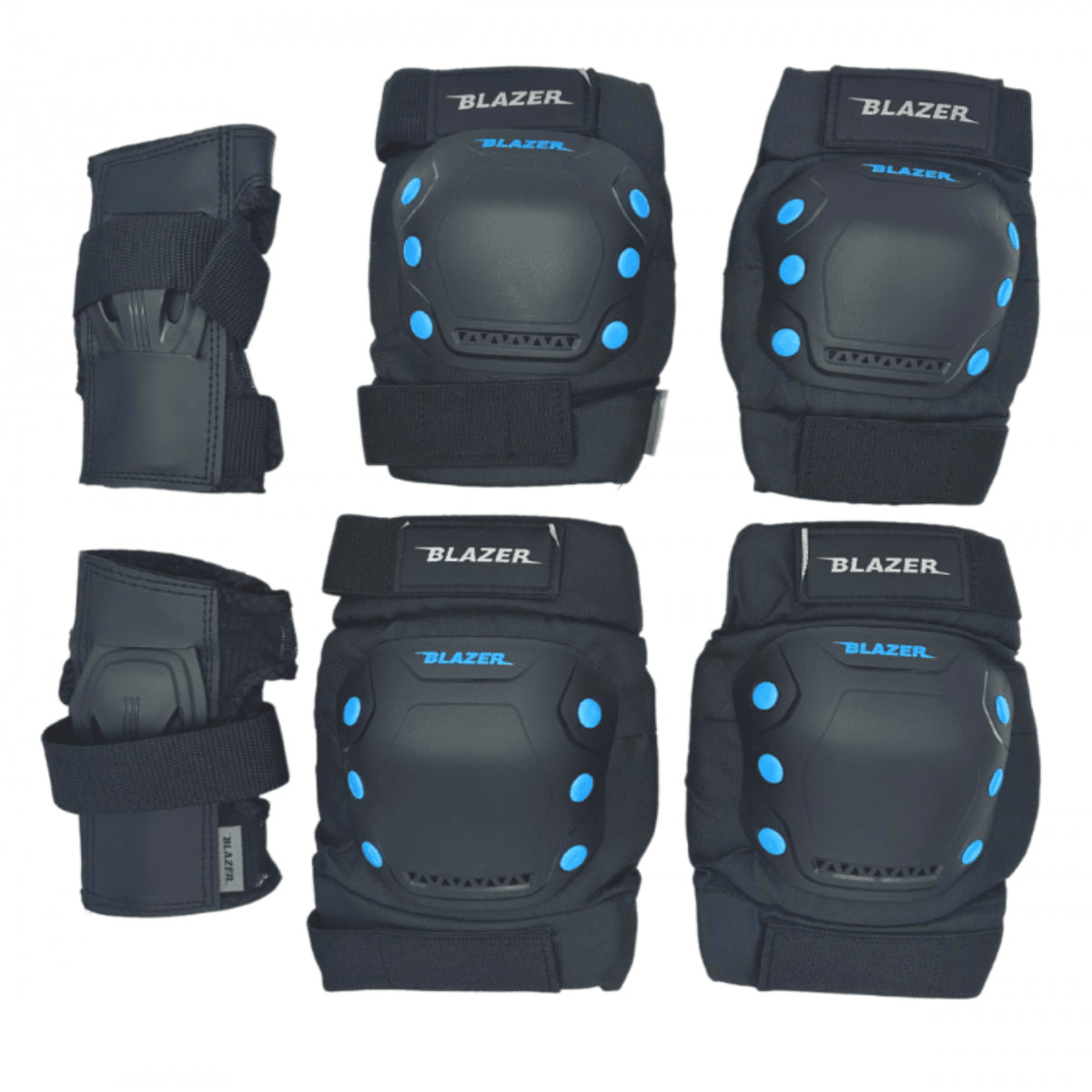 Tripack de protecciones Blazer UT Negro/Azul