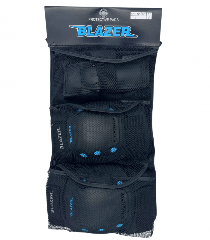 Tripack de protecciones Blazer UT Negro/Azul