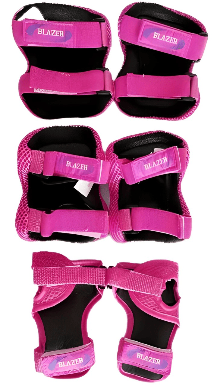 Tripack De Protecciones Blazer Para Niños BZ-0336 Rosa