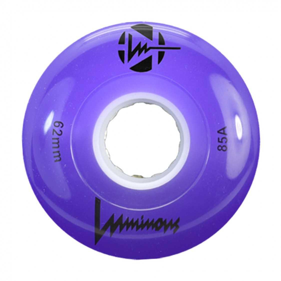 Ruedas Luminous Quads Purple 62mm (4-Pack)