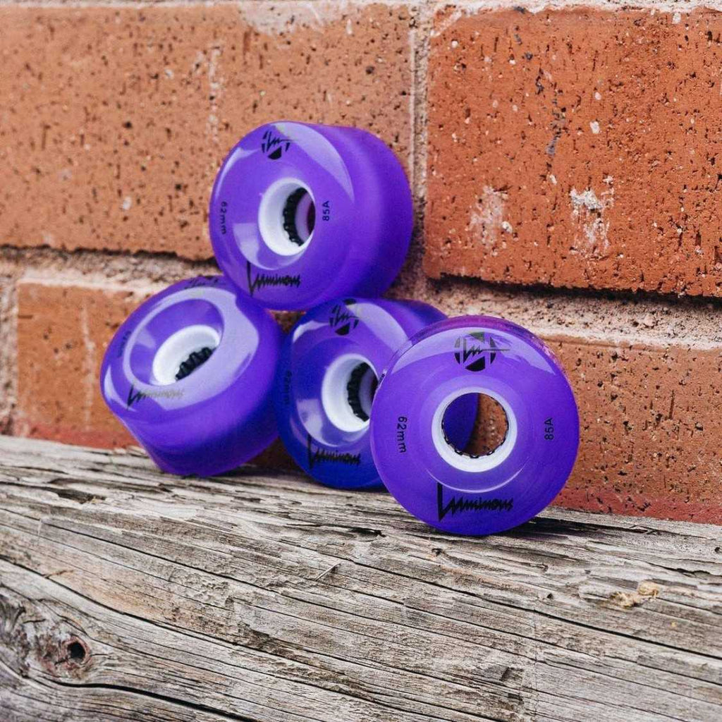 Ruedas Luminous Quads Purple 62mm (4-Pack)