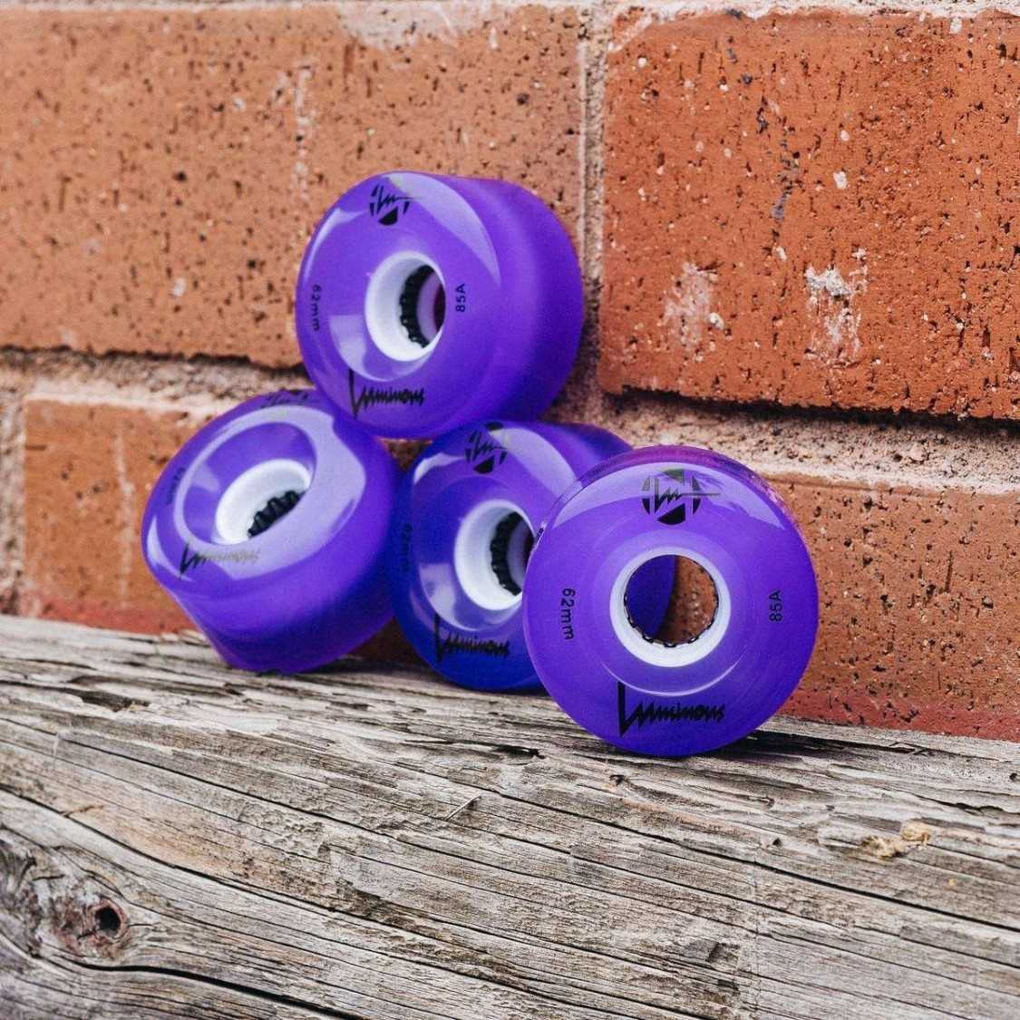 Ruedas Luminous Quads Purple 62mm (4-Pack)