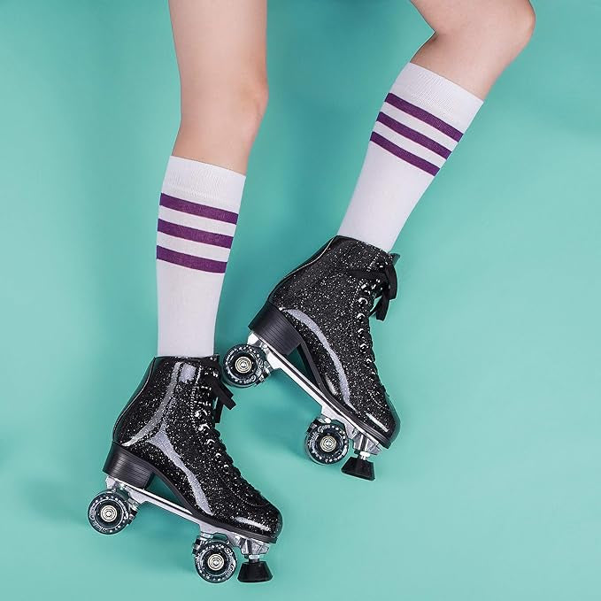 Patines Skate Gear Glitter Black