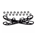 Cuchillas Para Hielo Flying Eagle Negro 253mm