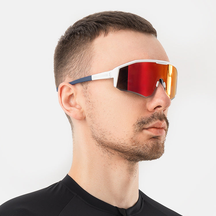 Lentes Rockbros Polarized White/Blue
