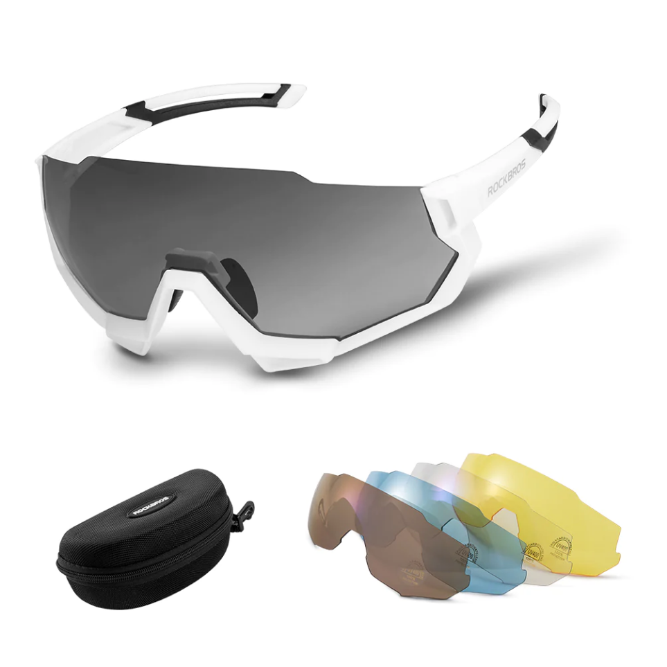 Lentes Rockbros Polarizado Intercambiable White