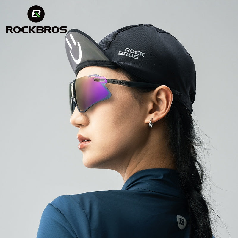 Lentes Rockbros Polarized Gray Purple HD