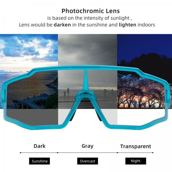Lentes Rockbros Photochromic Azul