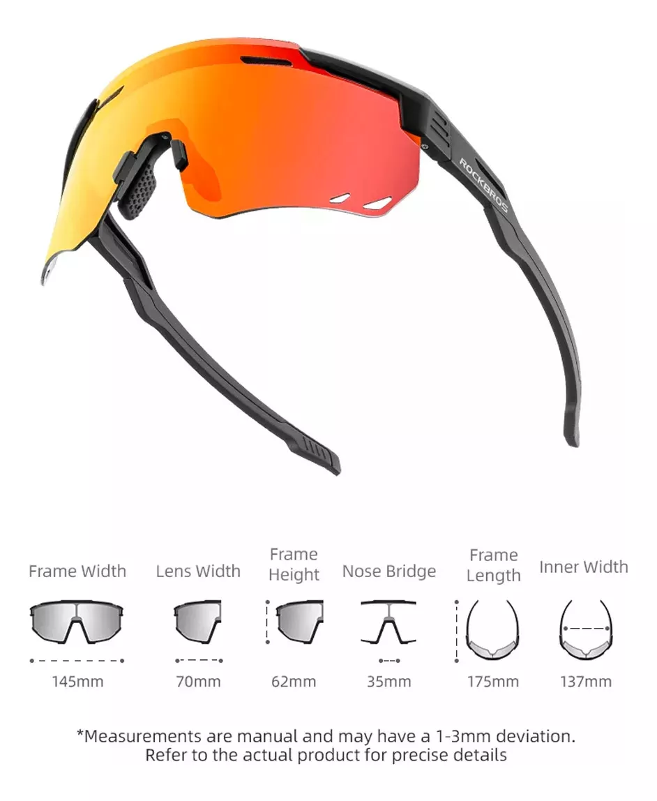 Lentes Rockbros Polarized Black