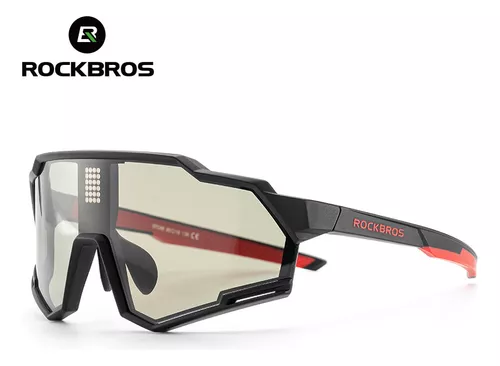 Lentes Rockbros Photochromic Black Red