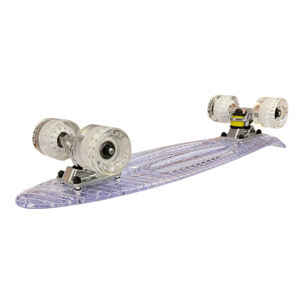 Patineta Fish White Glass