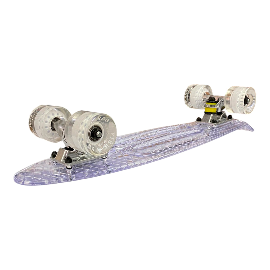Patineta Fish White Glass