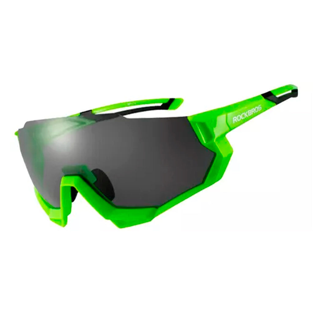 Lentes Rockbros Polarizado Intercambiable Neón Green