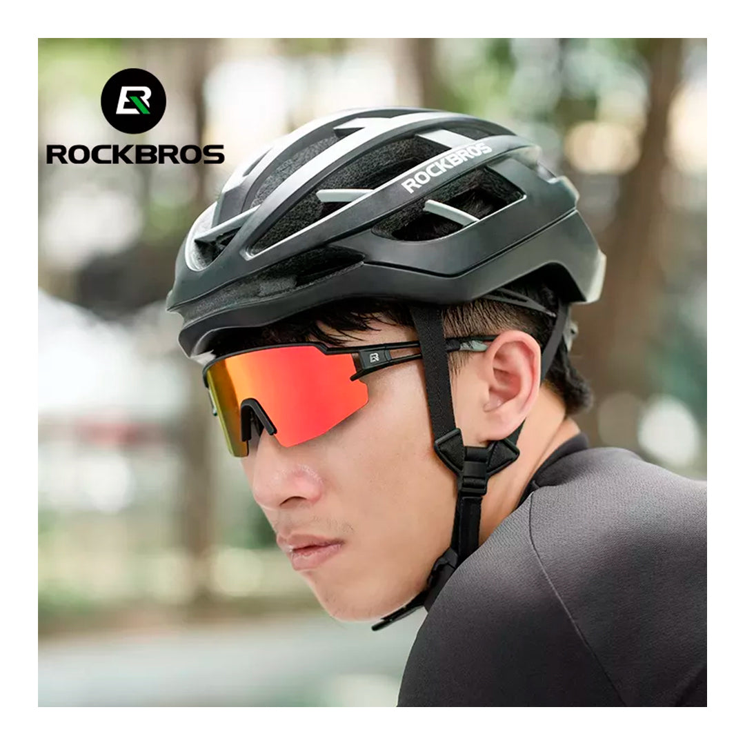Lentes Rockbros Polarized Black/Orange