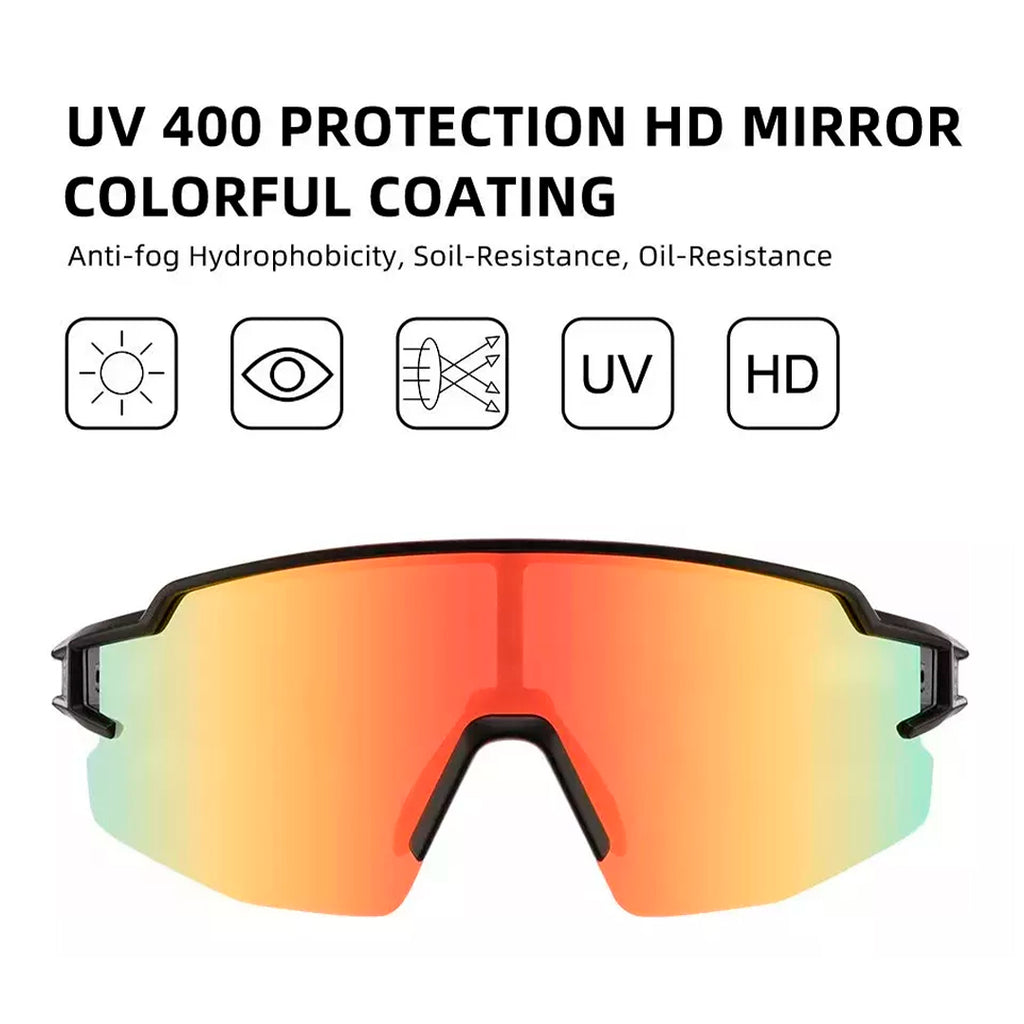 Lentes Rockbros Polarized Black/Orange