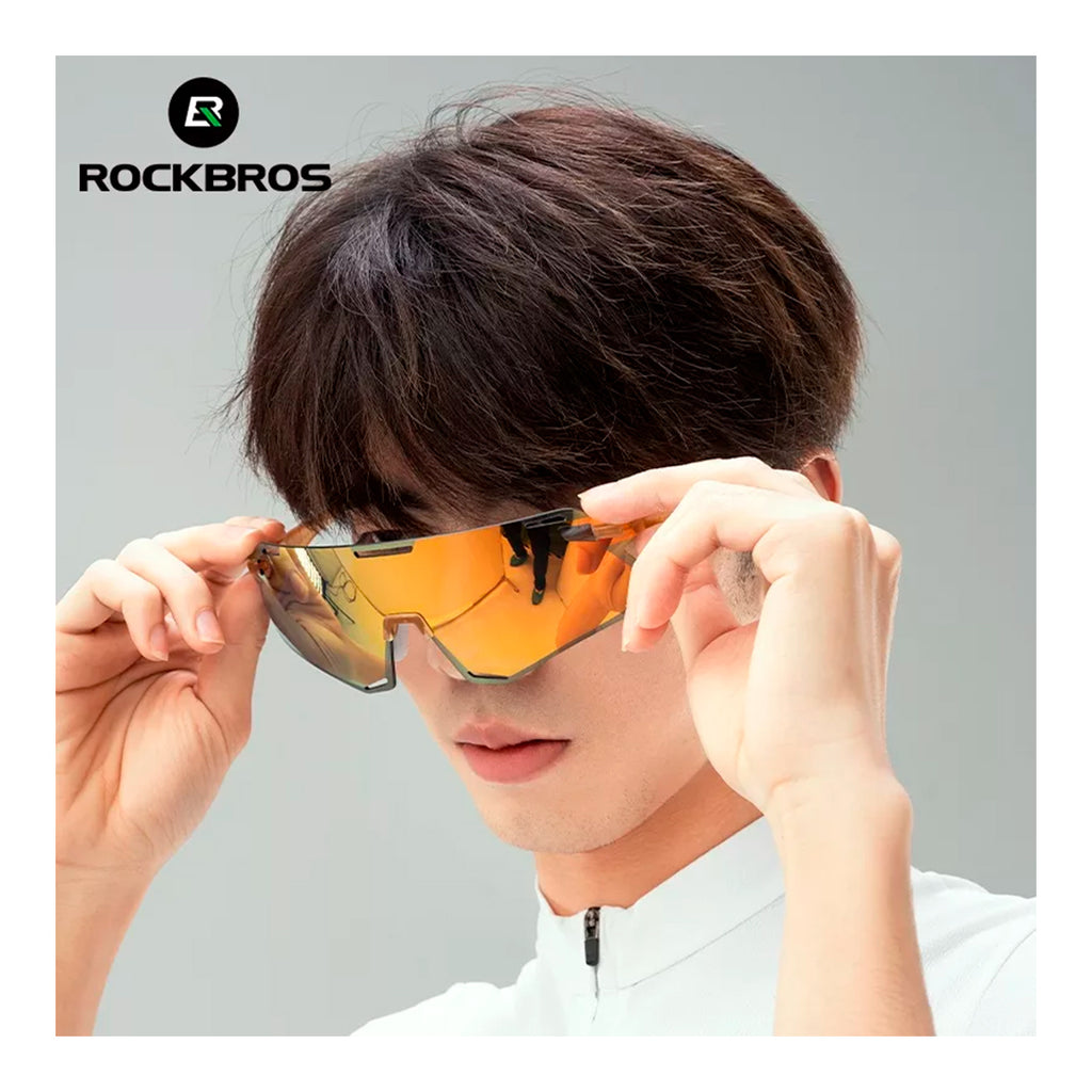 Lentes Rockbros Polarized Gold HD