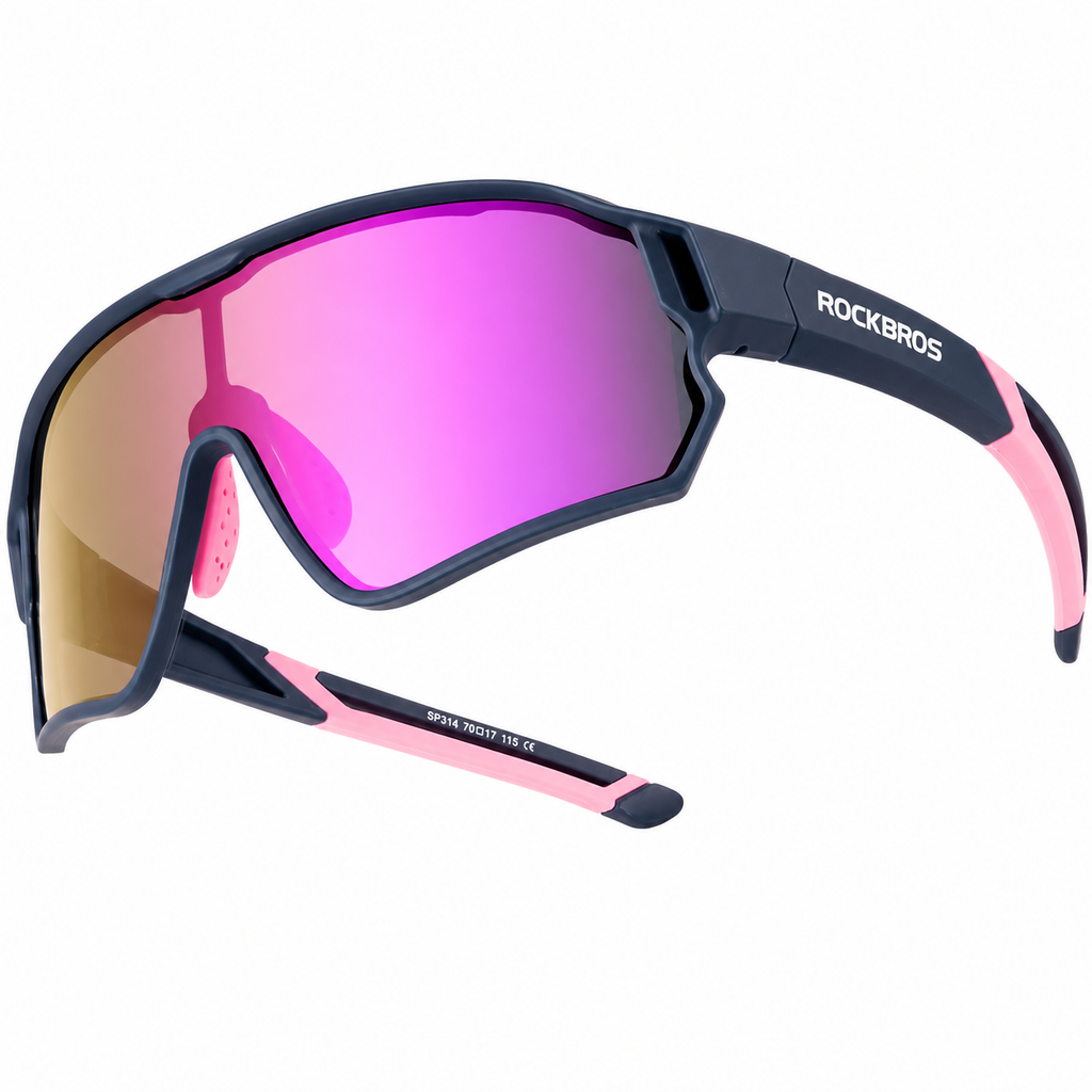 Lentes Rockbros Polarized For Kids Blue/Pink