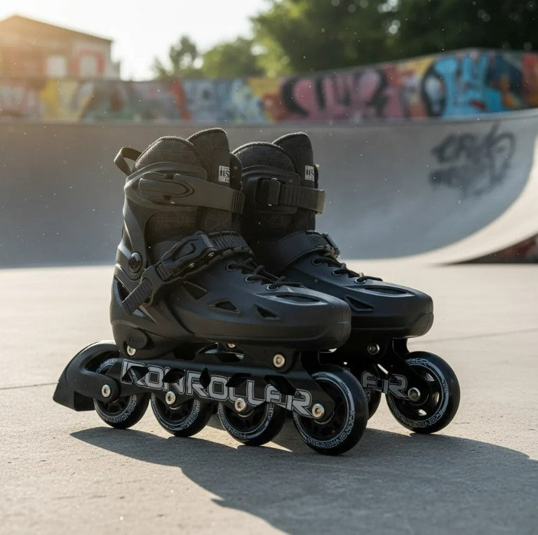 Patines Ajustables Iron Roller Speed Negro