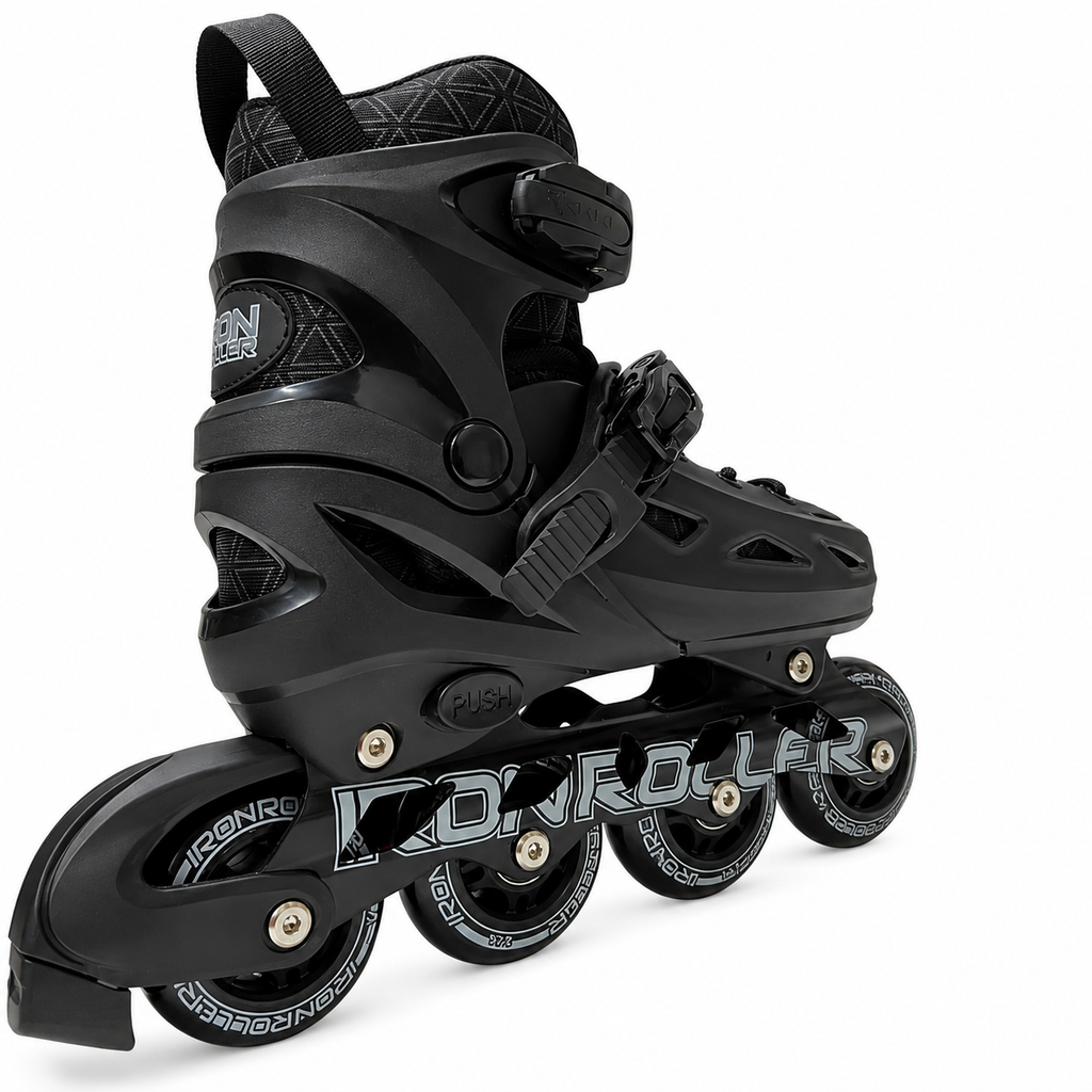 Patines Ajustables Iron Roller Speed Negro