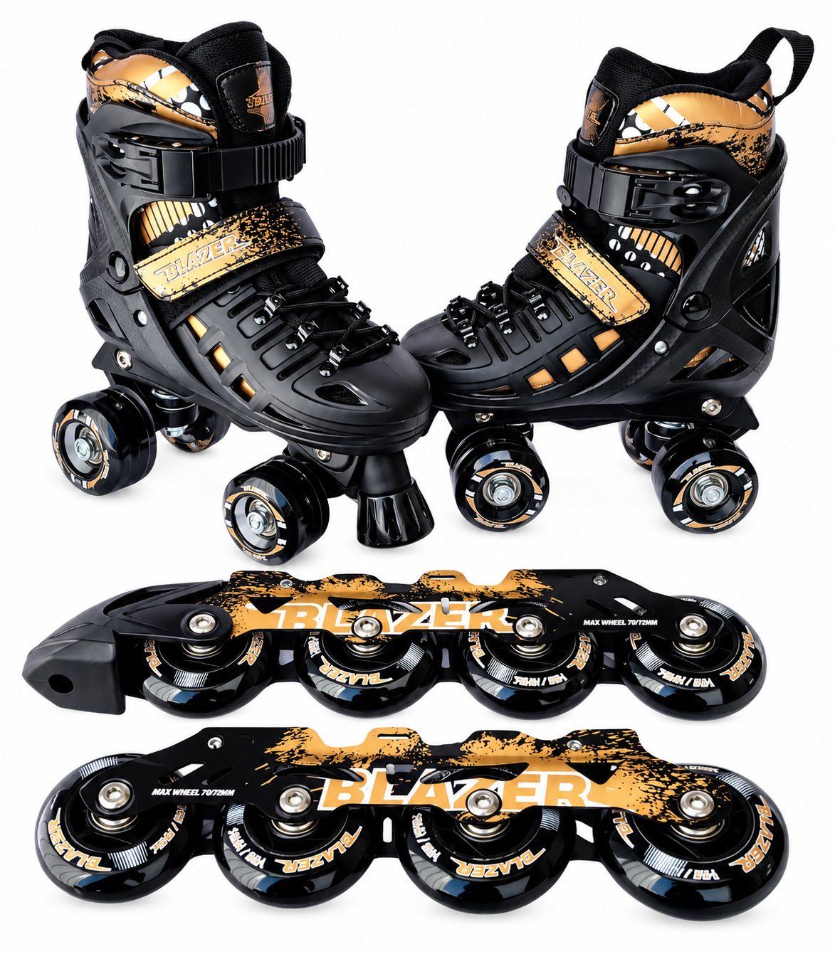 Patines ajustables 2 en 1 Blazer Dorado