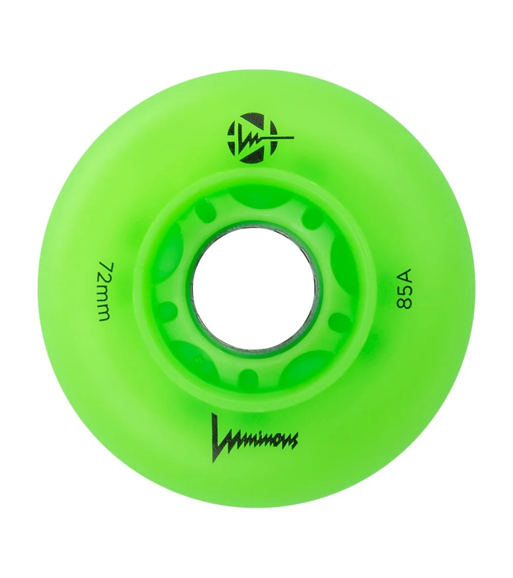 Ruedas Luminous Green Apple Glow 72mm (4 pack)