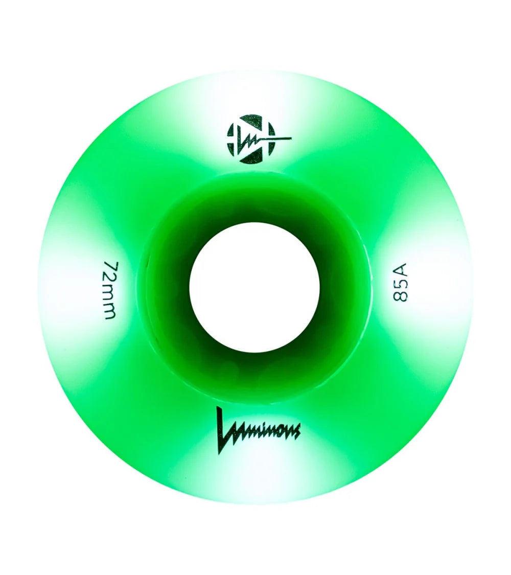 Ruedas Luminous Green Apple Glow 72mm (4 pack)