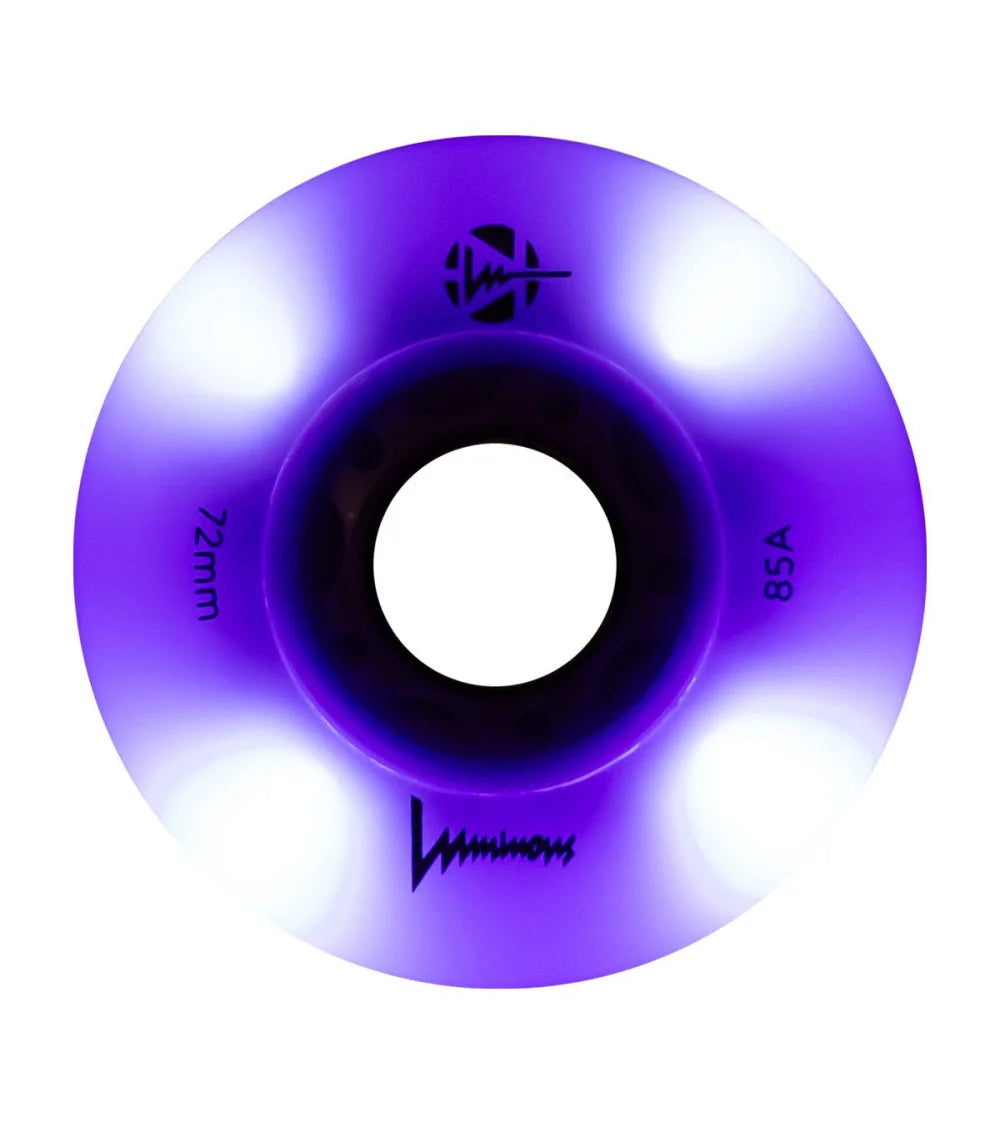 Ruedas Luminous Purple 72mm (4 pack)