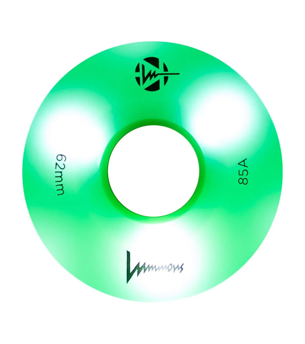 Ruedas Luminous Quads Sixies (6Led) Green Apple Glow 62mm (4-Pack)