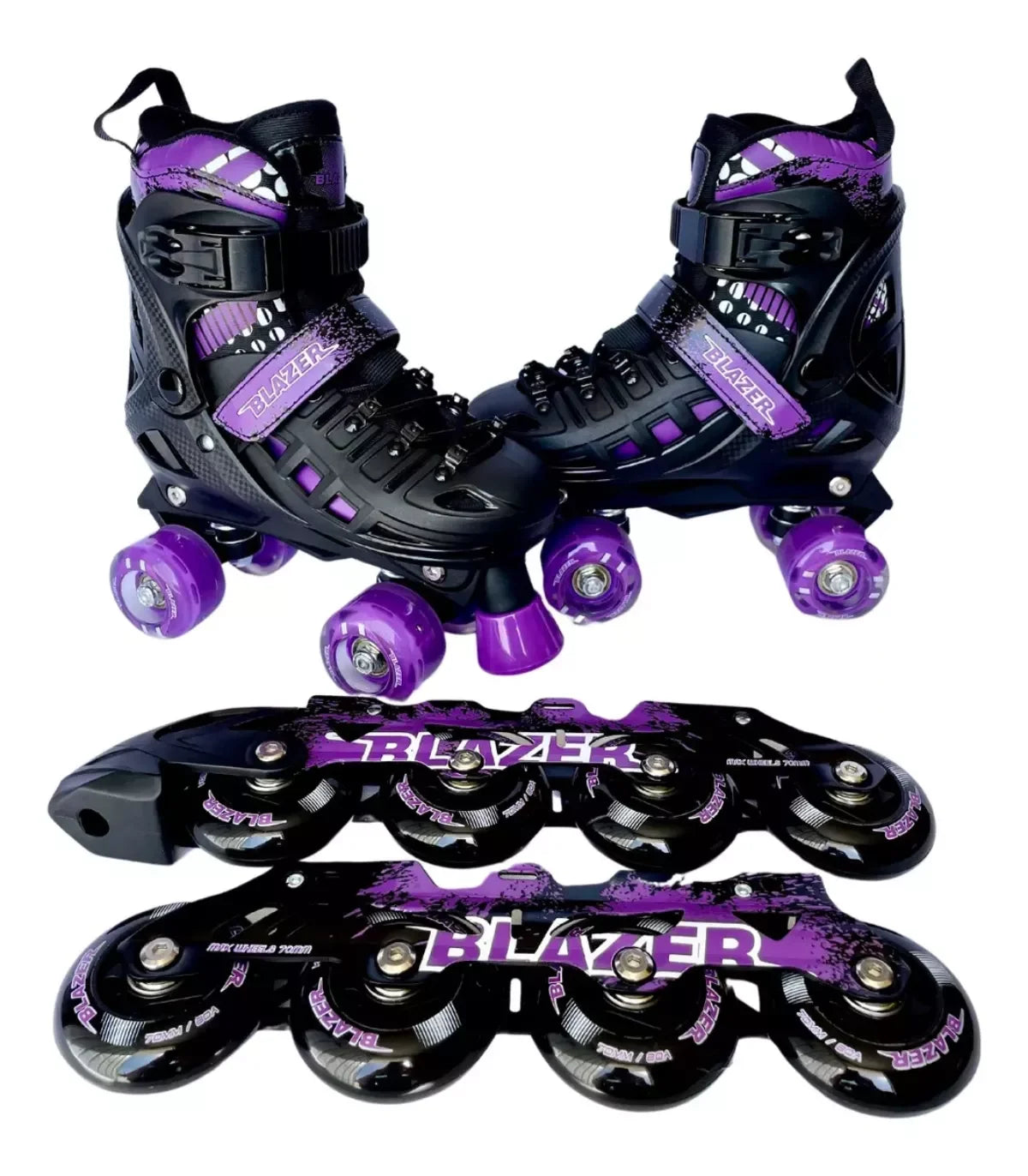 Patines ajustables 2 en 1 Blazer Morado